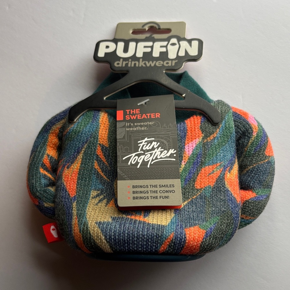 NEW Puffin Drinkwear The Sweater Koozie
